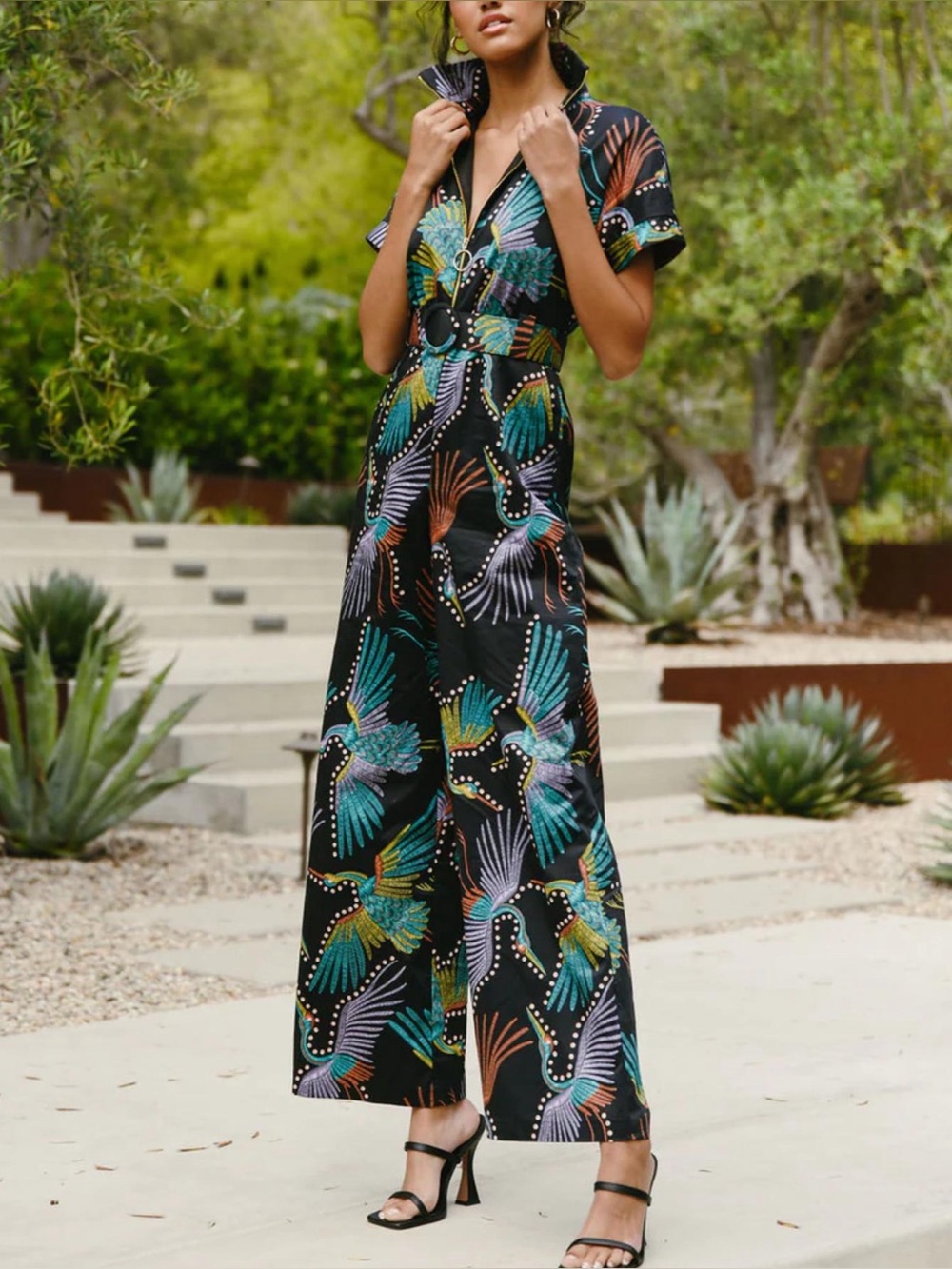 Hutch Marty Shortsleeve Wide Leg
Jumpsuit Sz 8